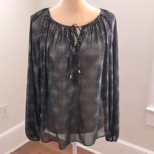 Jennifer Lopez Black & Silver Women’s Top Size XL